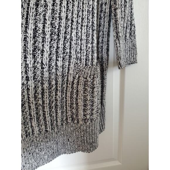 Thakoon Design Nation Gray Chunky Draped Wool Cardigan Sweater, Size Medium - Picture 7 of 11